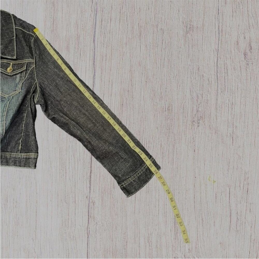 Lane Bryant distressed denim jacket - Picture 3 of 7